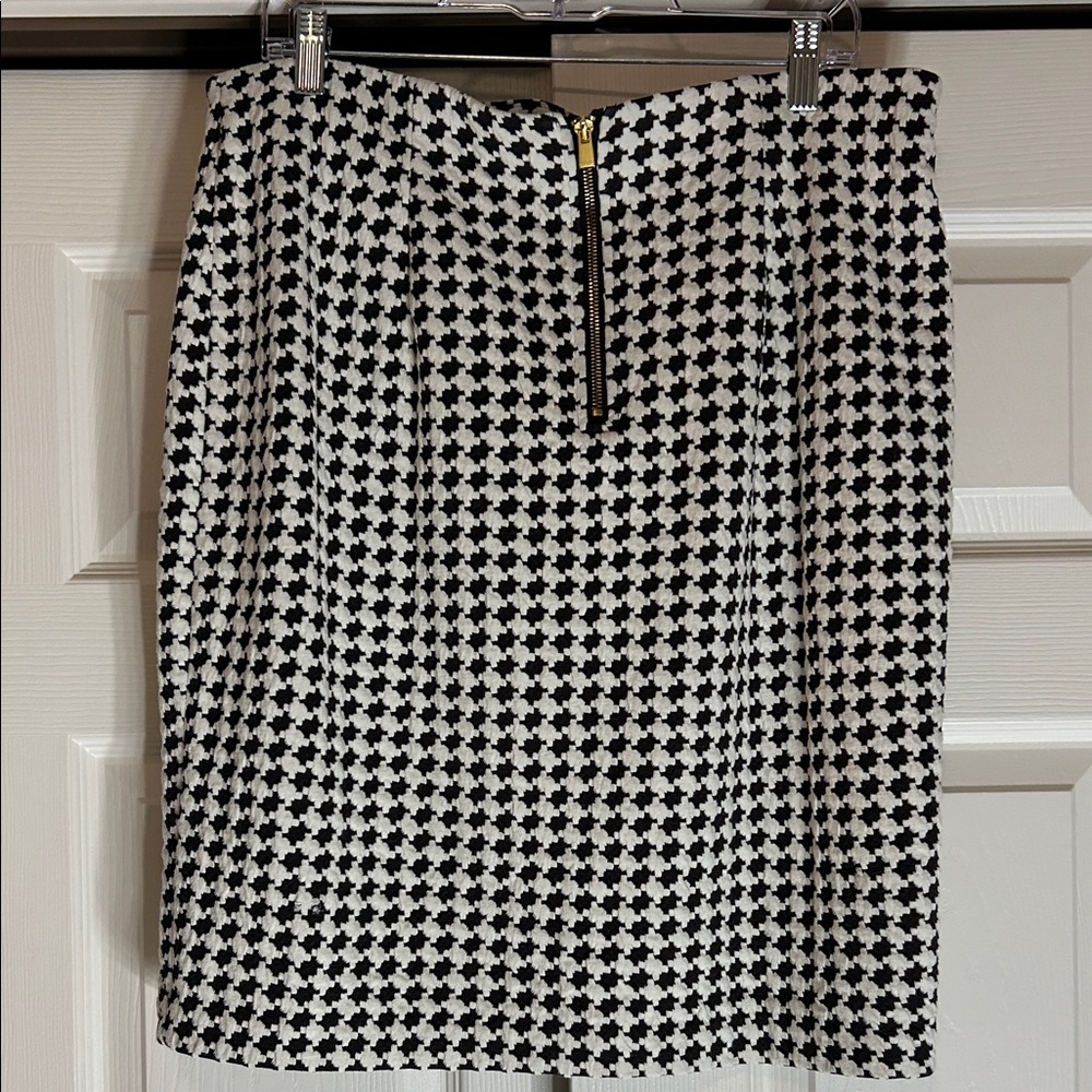 Stylish Philosophy Black and White Houndstooth Women's Skirt Size 14 - Picture 2 of 8